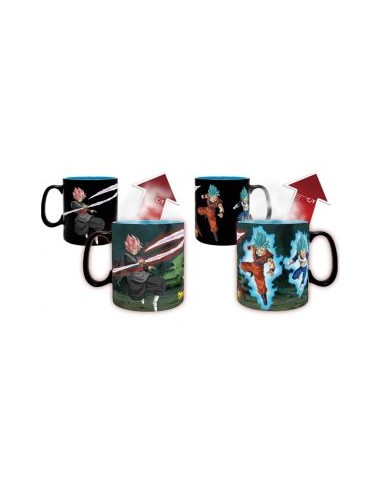 DRAGON BALL SUPER - TAZZA MUG HEAT 460ML - SAIYANS VS BLACK