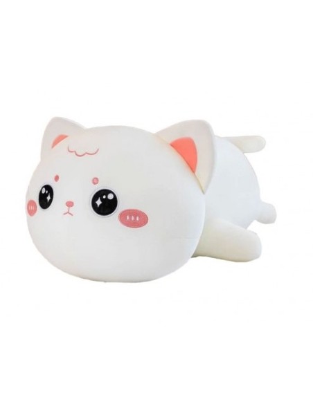 GATTI BIANCO CHIBI SDRAIATO PELOUCHE 40 CM