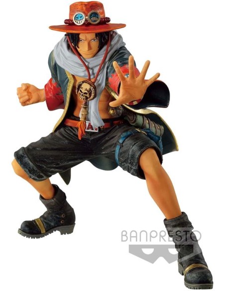 ONE PIECE - BANPRESTO CHRONICLE KING OF ARTIST - PORTGAS.D.ACE - STATUA 20CM