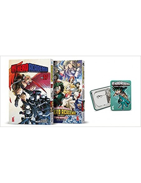 MY HERO ACADEMIA PACK - (contiene MY HERO ACADEMIA n. 27, MY HERO ACADEMIA – THE MOVIE – TWO HEROES – ANIME COMICS e una spillet