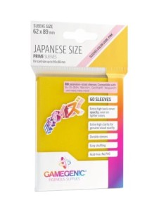 60 JAPANESE SIZE PRIME SLEEVES - YELLOW