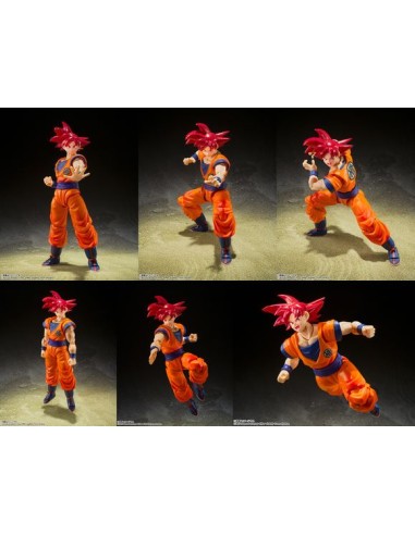 DRAGON BALL SUPER - SH FIGUARTS - GOD SS GOKU - ACTION FIGURE 15CM