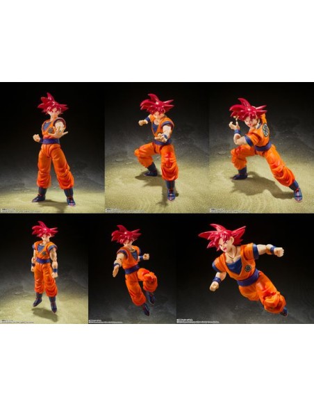 DRAGON BALL SUPER - SH FIGUARTS - GOD SS GOKU - ACTION FIGURE 15CM