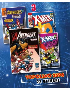 TOPOLINO 3596 + LITOGRAFIE MARVEL