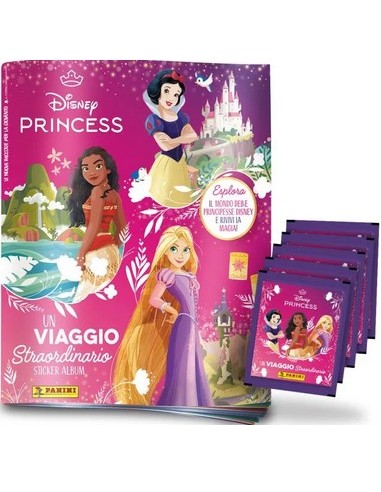 DISNEY PRINCESS - UN VIAGGIO STRAORDINARIO STARTER PACK - (contiene Album + 5 bustine)