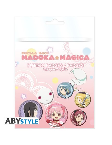 PUELLA MAGI MADOKA MAGICA - BADGE PACK - MAIN CHARACTERS