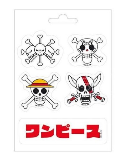 ONE PIECE - STICKERS - EMPEROR SKULLS (16X11)