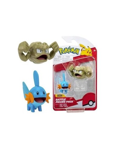 POKEMON - BATTLE FIGURE PACK - MUDKIP + GEODUDE