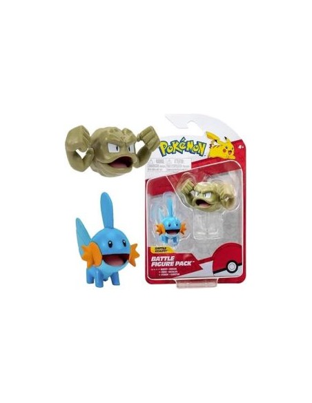 POKEMON - BATTLE FIGURE PACK - MUDKIP + GEODUDE