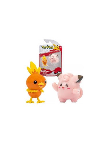 POKEMON - BATTLE FIGURE PACK - TORCHIC + CLEFAIRY