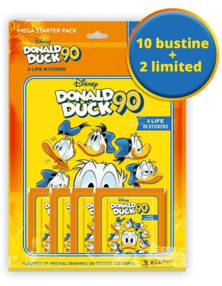 DONALD DUCK 90 - STICKER ALBUM STARTER SET - (contiene: Album + 10 bustine)