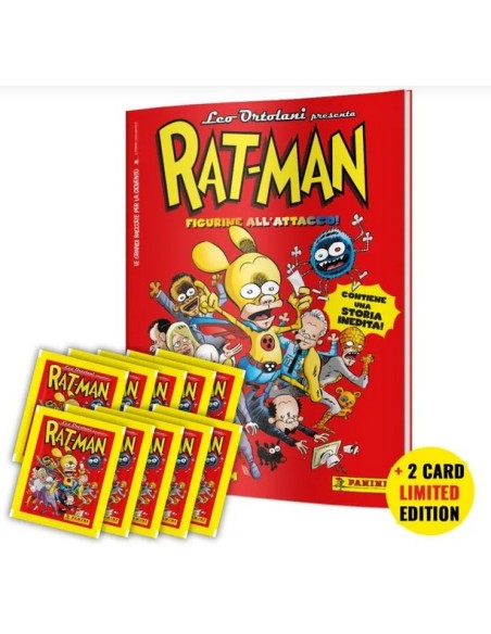 RAT-MAN - FIGURINE ALL`ATTACCO! STARTER SET - (contiene: Album + 10 bustine + 2 card Limited Edition)
