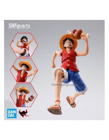 ONE PIECE - SH FIGUARTS - LUFFY ROMANCE - ACTION FIGURE 15CM