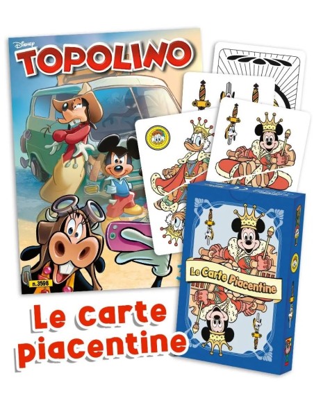 TOPOLINO 3598 + CARTE PIACENTINE DI ENRICO FACCINI
