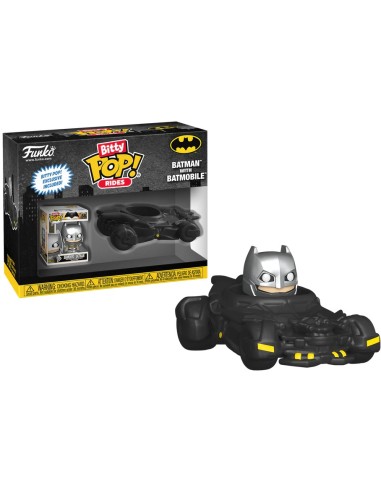 DC COMICS BATMAN WITH BATMOBILE BITTY POP