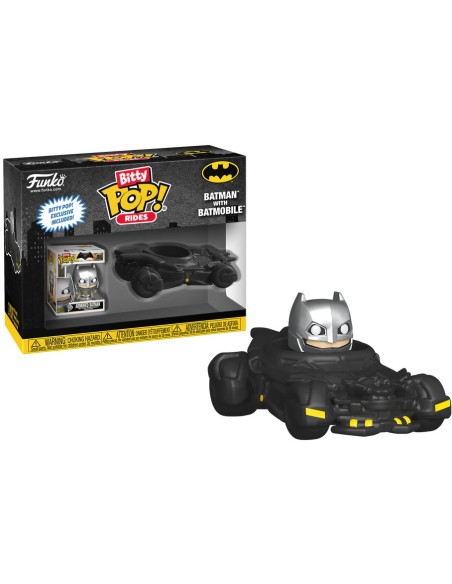DC COMICS BATMAN WITH BATMOBILE BITTY POP