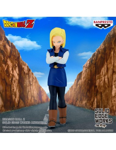 DRAGON BALL Z - SOLID EDGE WORKS - ANDROID 18 - (STATUA 17CM)