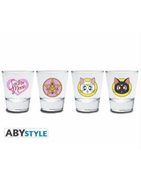 SAILOR MOON SET 4 SHOOTERS BICCHIERINI