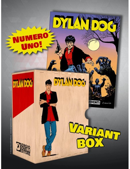 RACCOGLITORE FUMETTI ANNATA IN LEGNO - DYLAN DOG L`ALBA DEI MORTI VIVENTI RISTAMPA