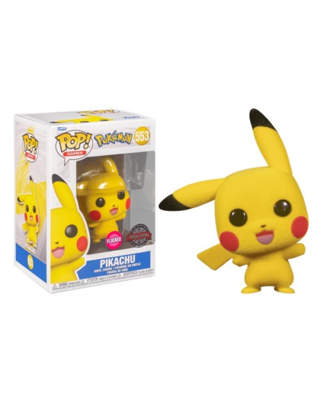 POKEMON - PIKACHU (WAVING) (FLOCKED) - GAMES ACADEMY EXCLUSIVE - POP 553