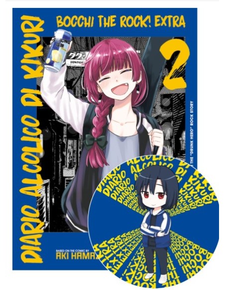 BOCCHI THE ROCK EXTRA - DIARIO ALCOLICO DI KIKURI 2 + SOTTOBICCHIERE