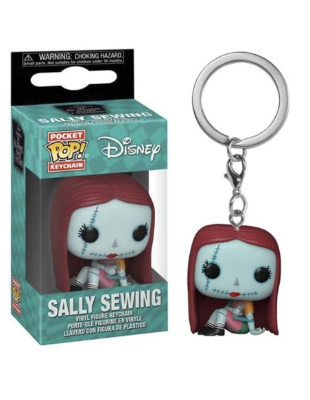 DISNEY - NIGHTMARE BEFORE CHRISTMAS - SALLY SEWING - POCKET POP KEYCHAIN