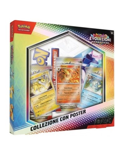 POKEMON SCARLATTO E VIOLETTO 8.5 - EVOLUZIONI PRISMATICHE - COLLEZIONE CON POSTER
