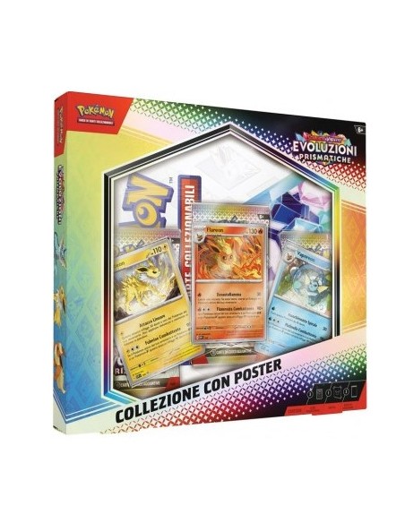POKEMON SCARLATTO E VIOLETTO 8.5 - EVOLUZIONI PRISMATICHE - COLLEZIONE CON POSTER