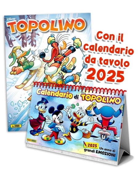 TOPOLINO 3599 + CALENDARIO DA TAVOLO DI TOPOLINO