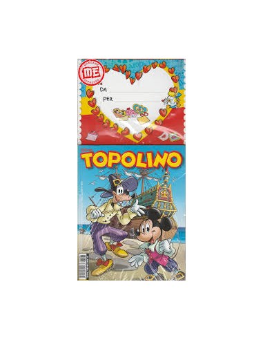 TOPOLINO CON BIGLIETTO AUGURI 3298