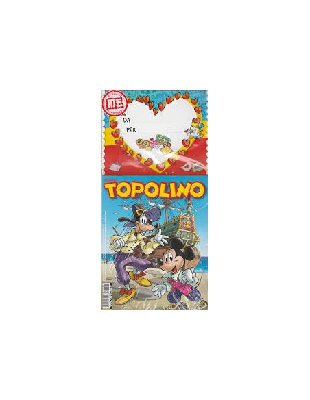 TOPOLINO CON BIGLIETTO AUGURI 3298