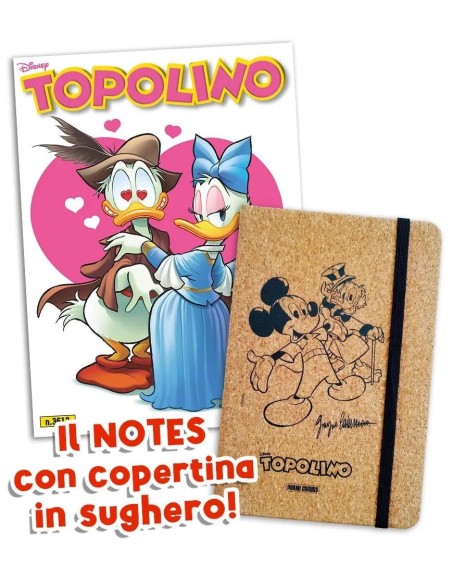 TOPOLINO 3612 + IL NOTES IN SUGHERO DI TOPOLINO
