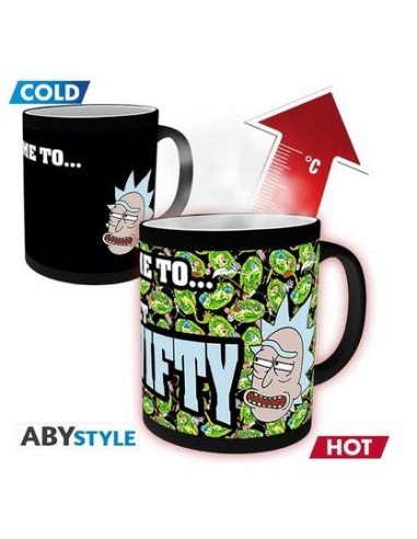 RICK AND MORTY - TAZZA HEAT CHANGE 320ML - GET SCHWIFTY