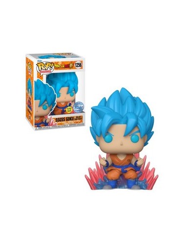 DRAGON BALL SUPER - SSGSS GOKU (KAIO-KEN TIMES TWENTY) - (GLOWS IN THE DARK) - POP 1256