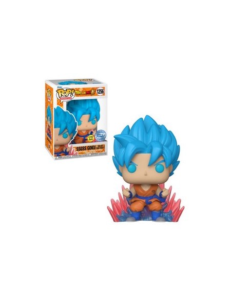DRAGON BALL SUPER - SSGSS GOKU (KAIO-KEN TIMES TWENTY) - (GLOWS IN THE DARK) - POP 1256