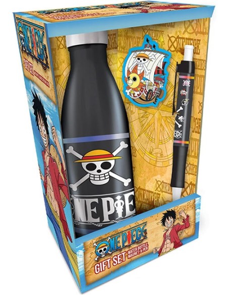 ONE PIECE - BOTTLE, MAGNET, PIN GIFT SET - STRAW HAT CREW