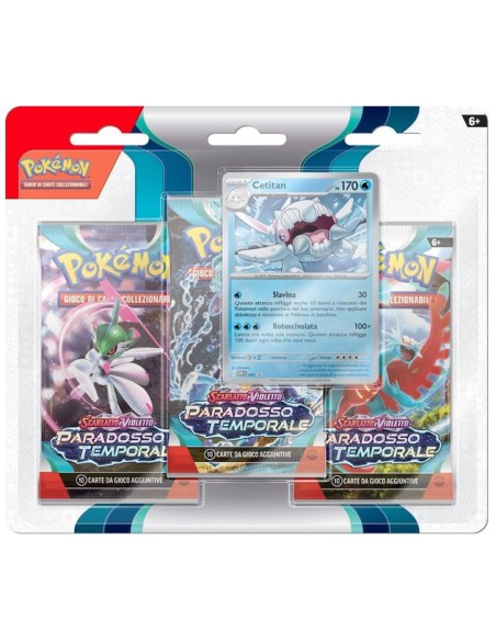 POKEMON - SCARLATTO & VIOLETTO 4 PARADOSSO TEMPORALE - 3 PACK BLISTER