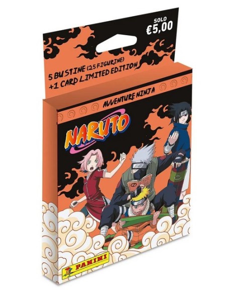 NARUTO AVVENTURE NINJA STICKER ALBUM ECOBLISTER - (contiene 5 bustine)