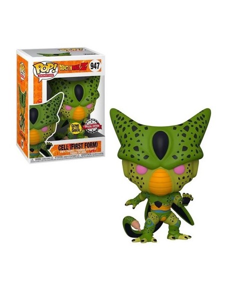 DRAGON BALL Z - CELL (FIRST FORM) GLOWS IN THE DARK - POP 947
