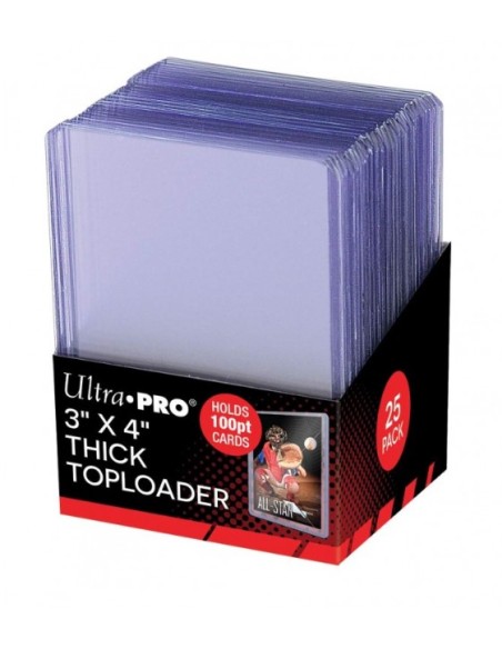 25 TOPLOADER 3" X 4" - SUPER THICK 100PT