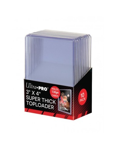 10 TOPLOADER 3" X 4" - SUPER THICK 130PT