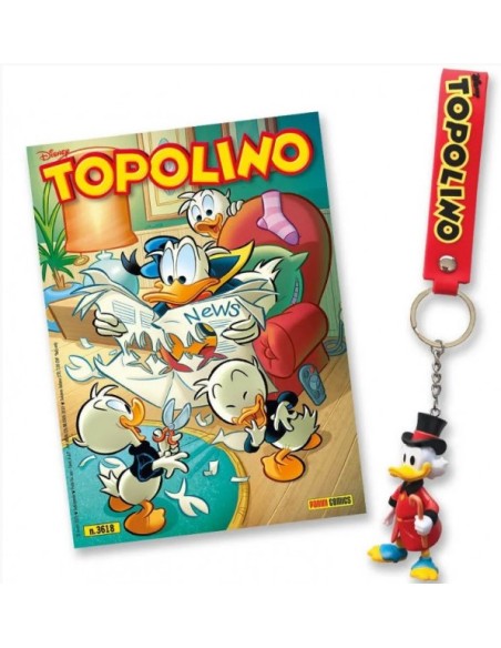 TOPOLINO 3618 + PORTACHIAVI ZIO PAPERONE