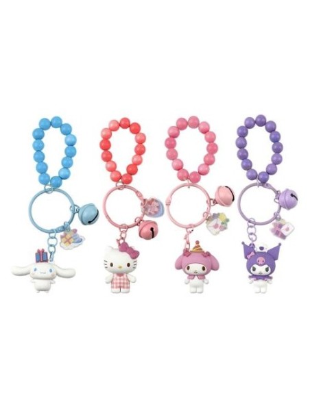 HELLO KITTY AND FRIENDS - KEYCHAIN & BRACELET - CELEBRATION SERIES - CHARACTERS PDQ