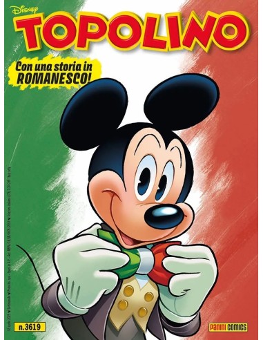 TOPOLINO 3619 VERSIONE LAZIO (con una storia in ROMANESCO)