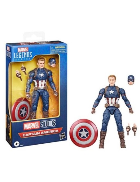 MARVEL LEGENDS - AVENGERS END GAME - CAPTAIN AMERICA - ACTION FIGURE 15CM