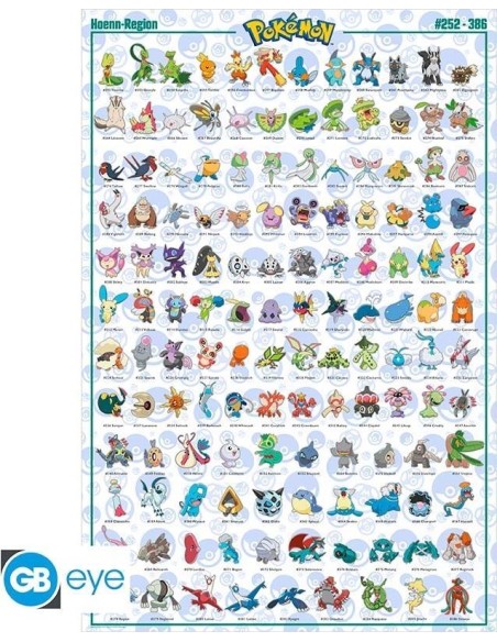POKEMON - POSTER (91,5X61) - HOENN POKEMON ENGLISH