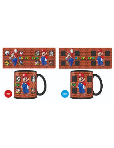 SUPER MARIO - TAZZA HEAT CHANGE - BRICKS