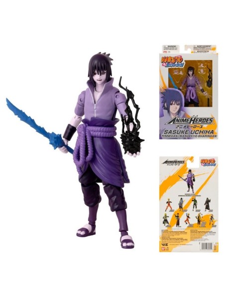 NARUTO - ANIME HEROES - SASUKE UCHIHA - ACTION FIGURE 17 CM
