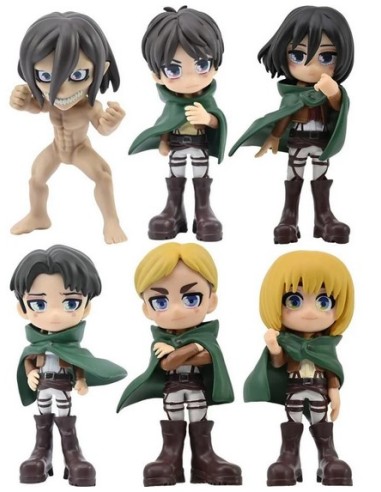 ATTACK ON TITAN - ANIME FIGURES BLIND BOX - CHARACTERS PDQ - MINIFIGURE 9CM