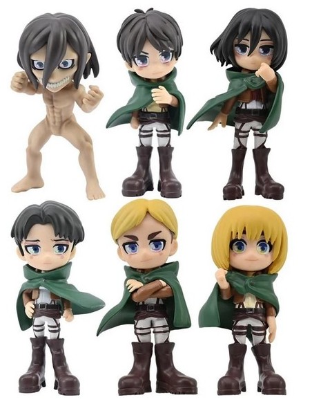 ATTACK ON TITAN - ANIME FIGURES BLIND BOX - CHARACTERS PDQ - MINIFIGURE 9CM